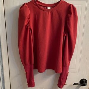 Elegant Red Women's Top